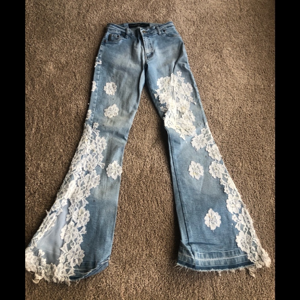Cela Jeans with Lace size S